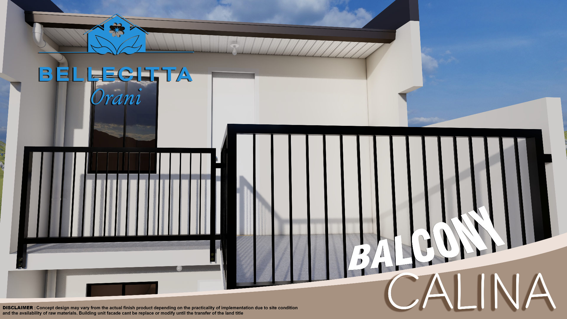 Calina Model - Back Balcony View